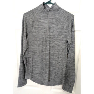 Men's Cozy 1/4 Zip Pullover Gray XL Long Sleeve Shirt